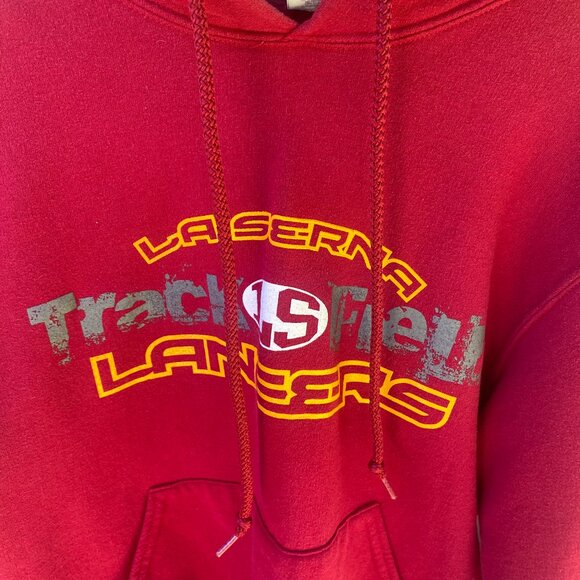 Jeezees Red La Serna High School Track Sweatshirt Size Small - Picture 3 of 7